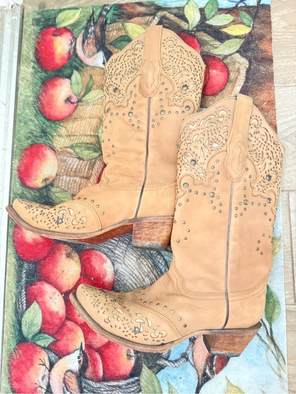 Corral Women's Honey Fango / Bronze Glitter Western Boots